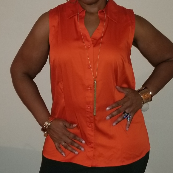 NWT Lane Bryant Sleeveless Blouse Size 18 - Picture 2 of 3